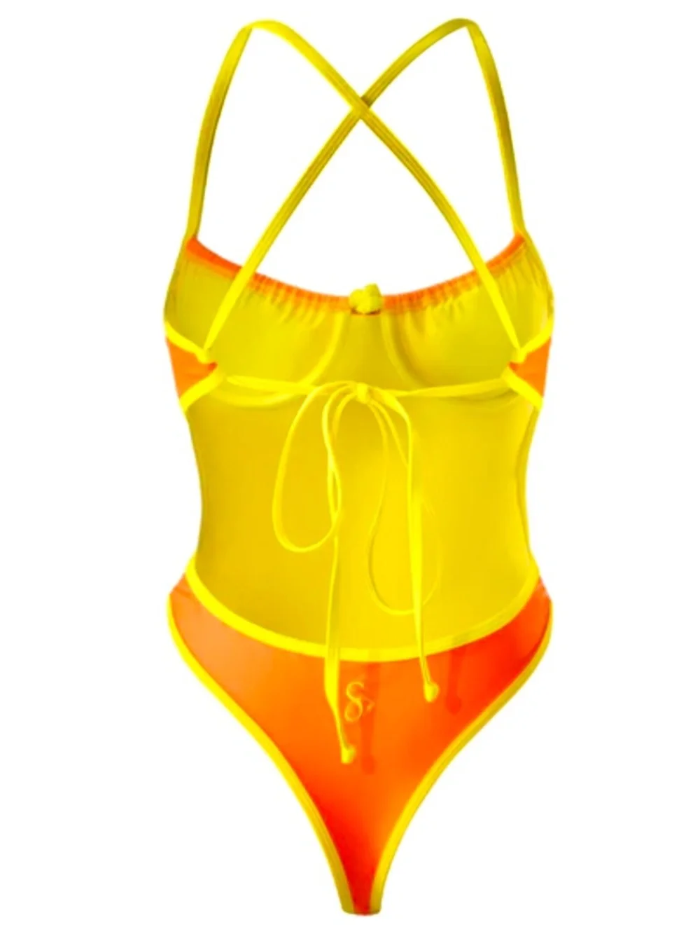NEW Sbovia Orange Peel High Cut One Piece Swimsuit | Size XS